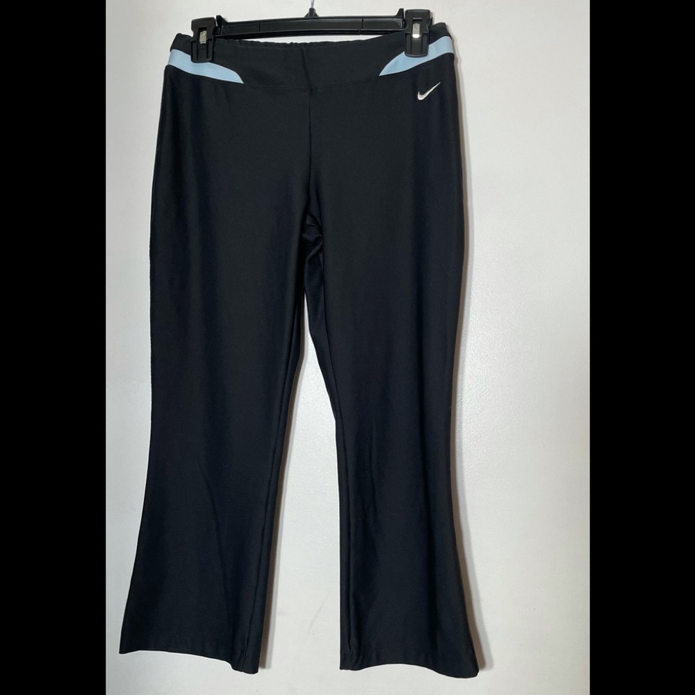 Nike Black/Light Blue Carpi Leggings Size Small